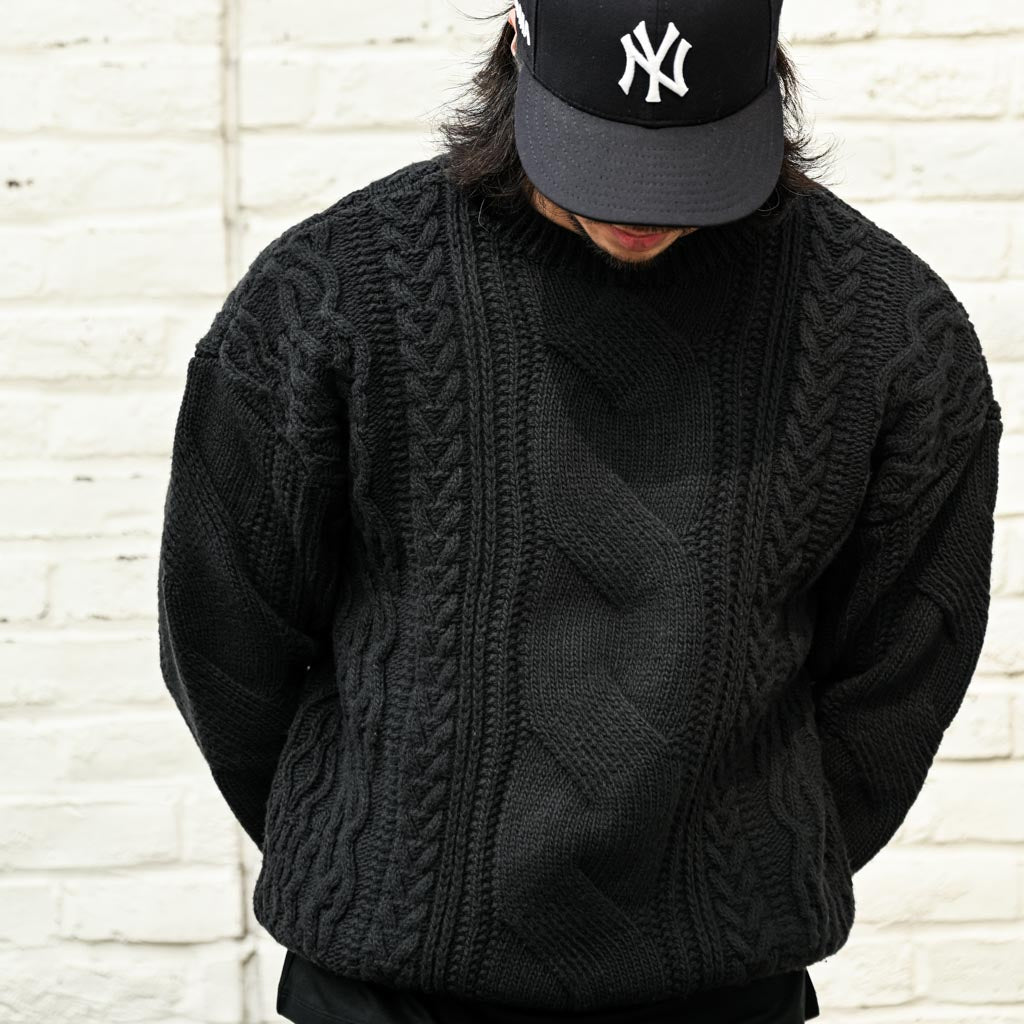 【McGREGOR】NEW YORK セーター　ケーブル編み　ニット袖丈袖なし